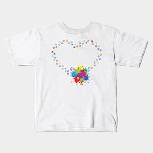 Ink heart paws Kids T-Shirt